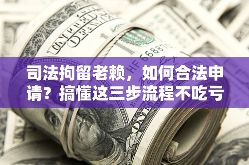 武汉司法拘留老赖，如何合法申请？搞懂这三步流程不吃亏！