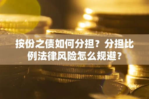 武汉按份之债如何分担？分担比例法律风险怎么规避？