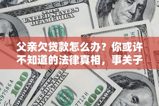 武汉父亲欠贷款怎么办？你或许不知道的法律真相，事关子女未来