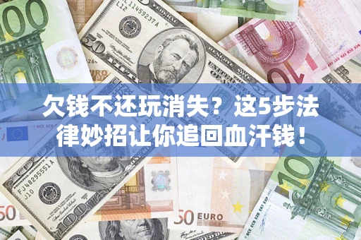 武汉欠钱不还玩消失？这5步法律妙招让你追回血汗钱！