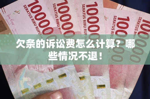武汉欠条的诉讼费怎么计算?哪些情况不退! 武汉欠条的诉讼费怎么计算?哪些情况不退!
