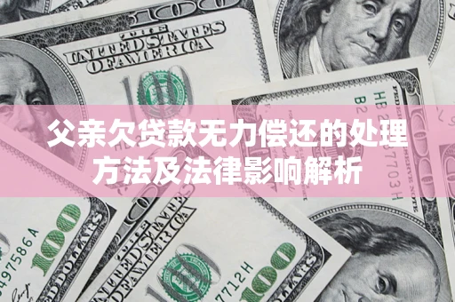 武汉父亲欠贷款无力偿还的处理方法及法律影响解析