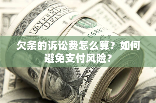 武汉欠条的诉讼费怎么算？如何避免支付风险？