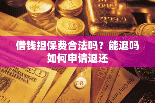 武汉借钱担保费合法吗？能退吗如何申请退还
