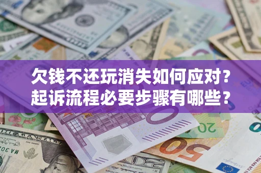 武汉欠钱不还玩消失如何应对？起诉流程必要步骤有哪些？